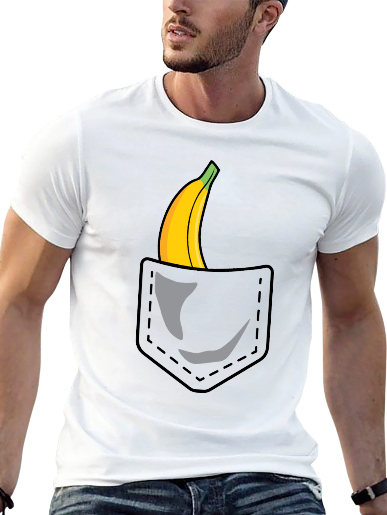 Banana Pocket Graphic T-Shirt