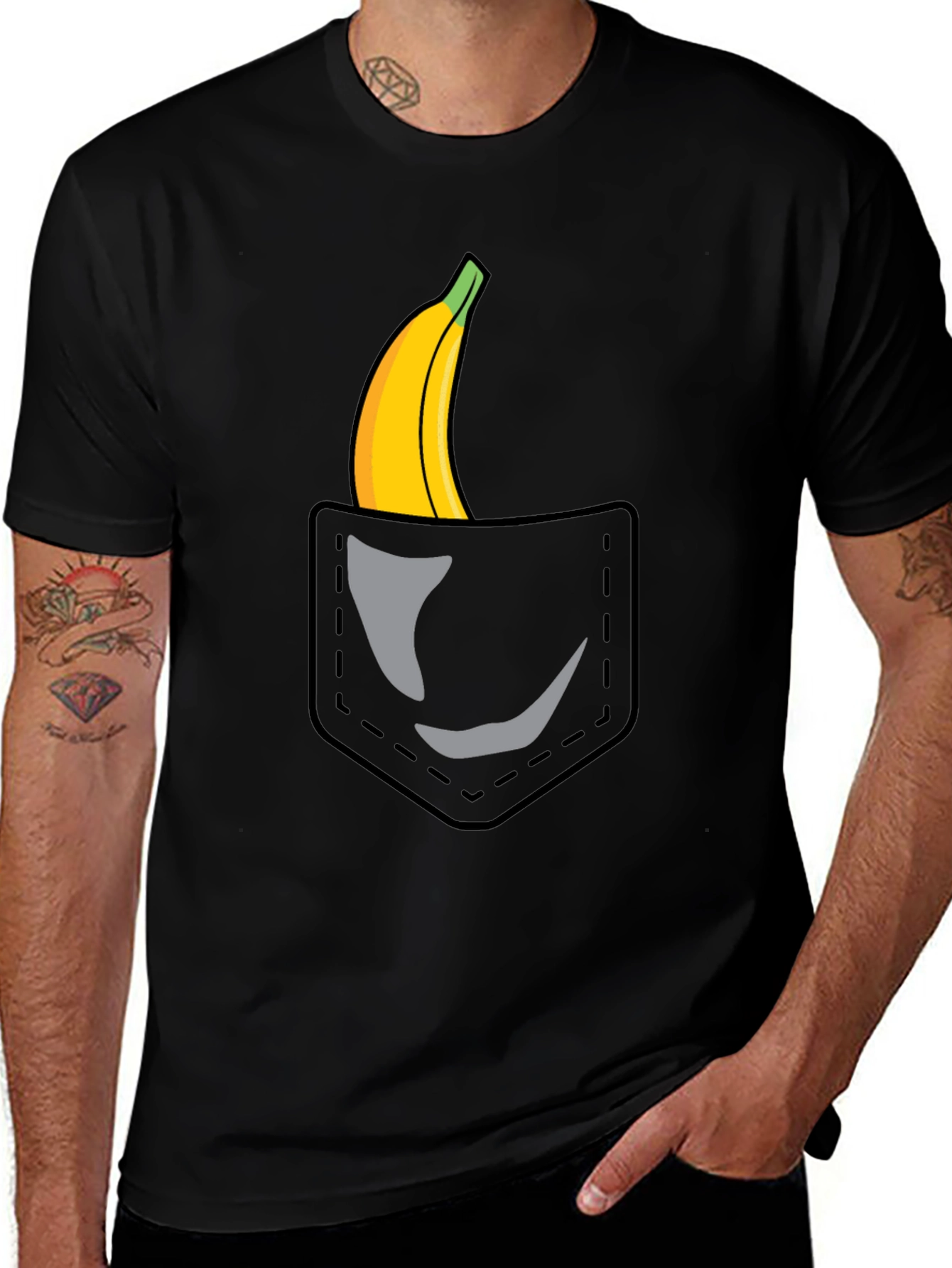Banana Pocket Graphic T-Shirt