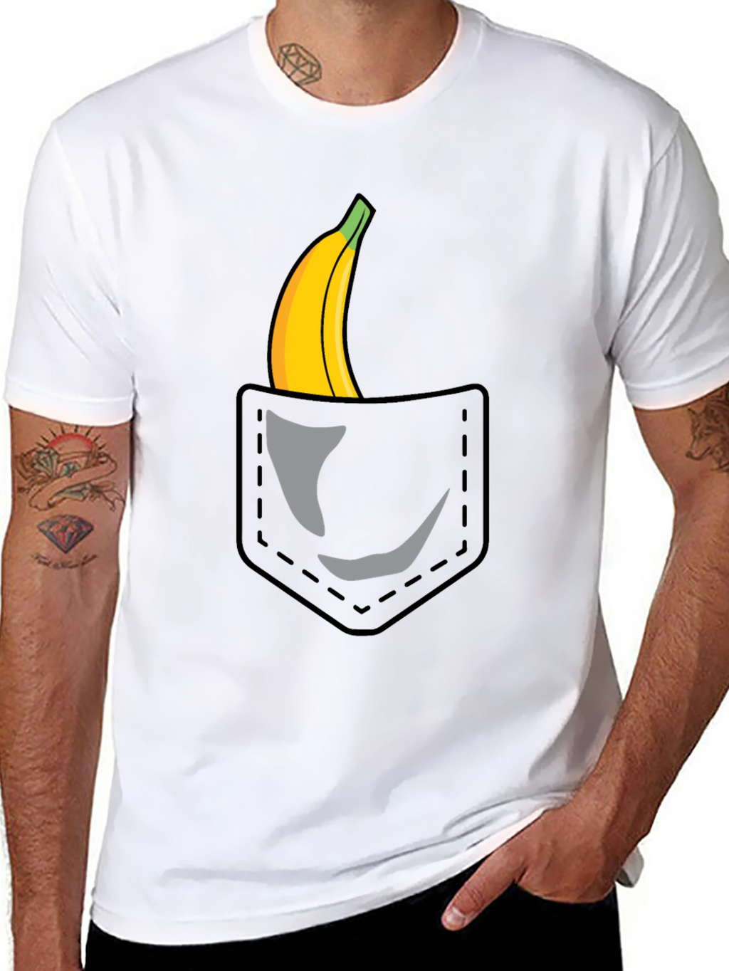 Banana Pocket Graphic T-Shirt