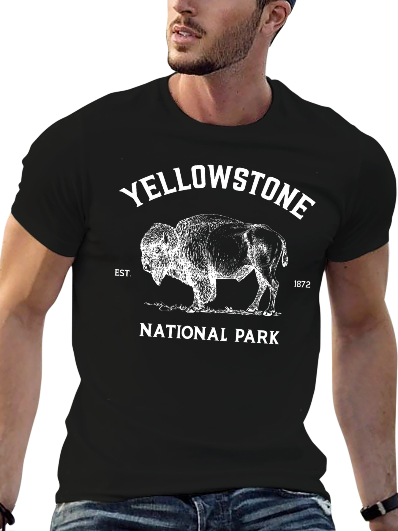 Yellowstone National Park Buffalo Graphic Tee