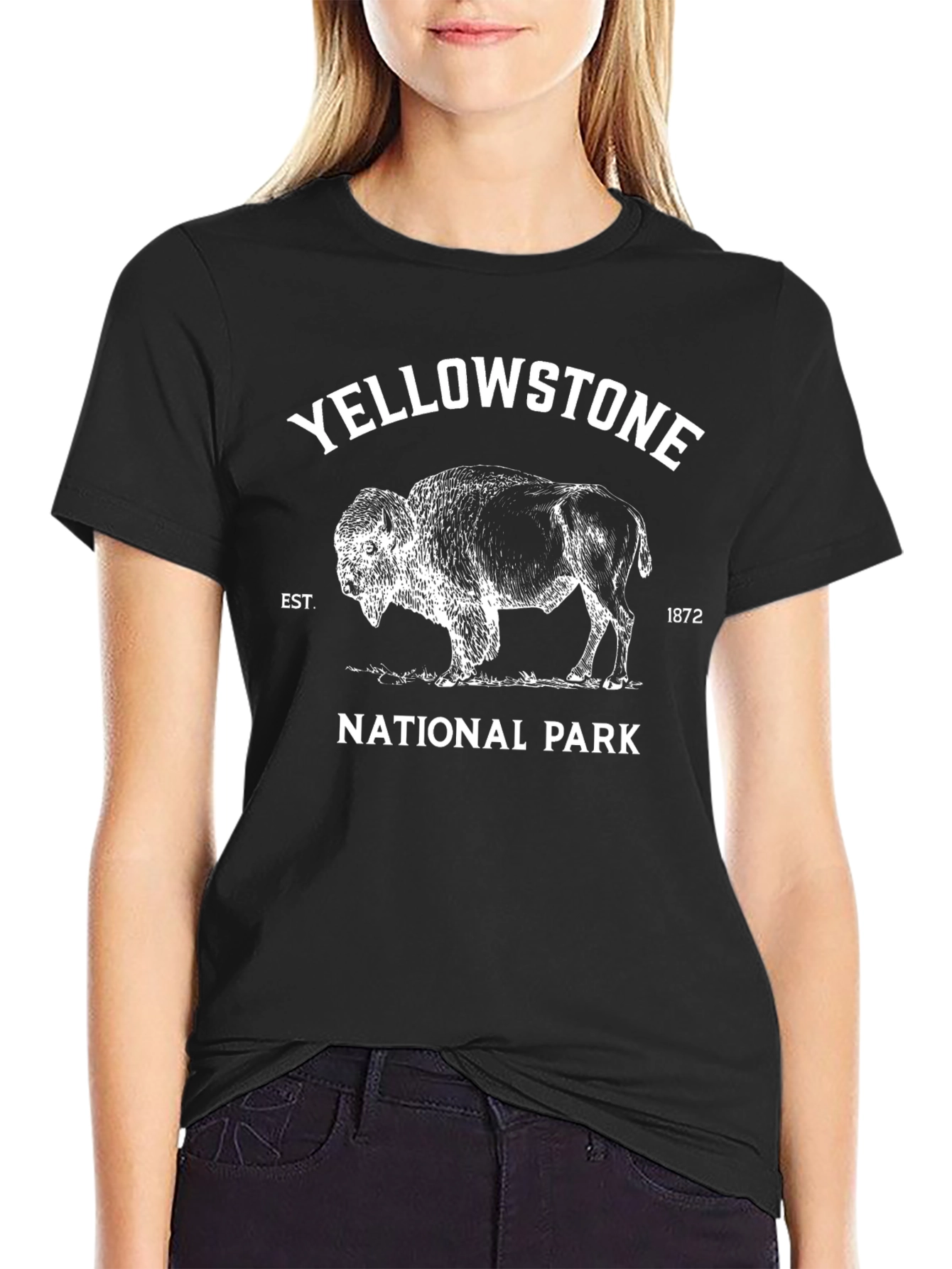 Yellowstone National Park Buffalo Graphic Tee