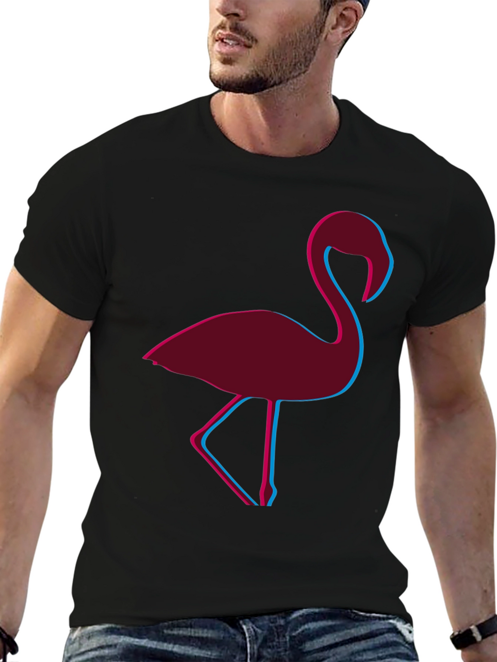 Retro Flamingo Graphic Tee