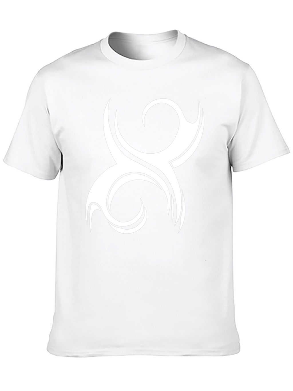 Tribal Swirl Graphic Tee - Black Cotton Comfort