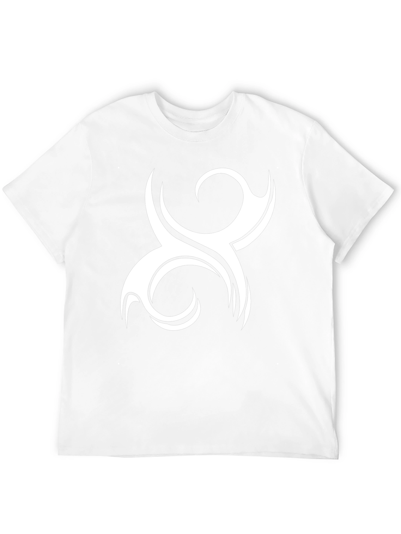 Tribal Swirl Graphic Tee - Black Cotton Comfort
