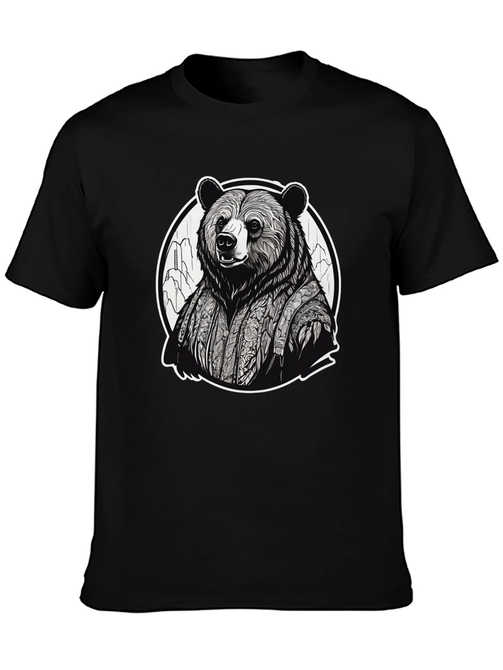Bear Kimono Graphic Tee - Unique Streetwear