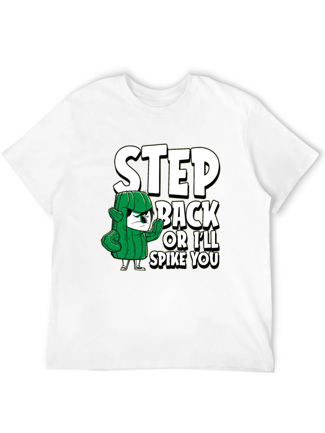 Step Back Cactus Graphic T-Shirt - Funny Novelty Tee