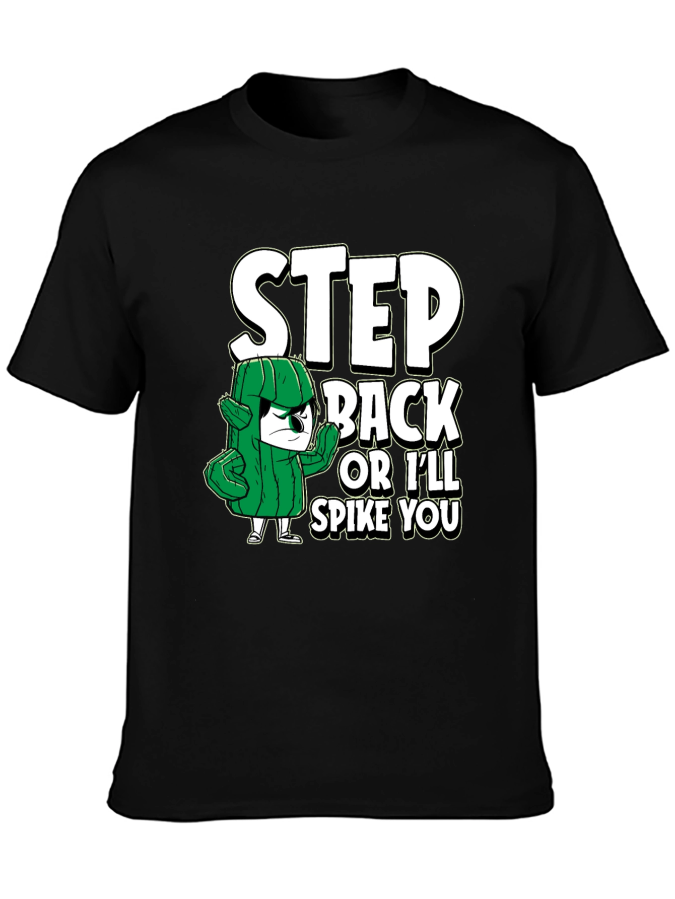 Step Back Cactus Graphic T-Shirt - Funny Novelty Tee
