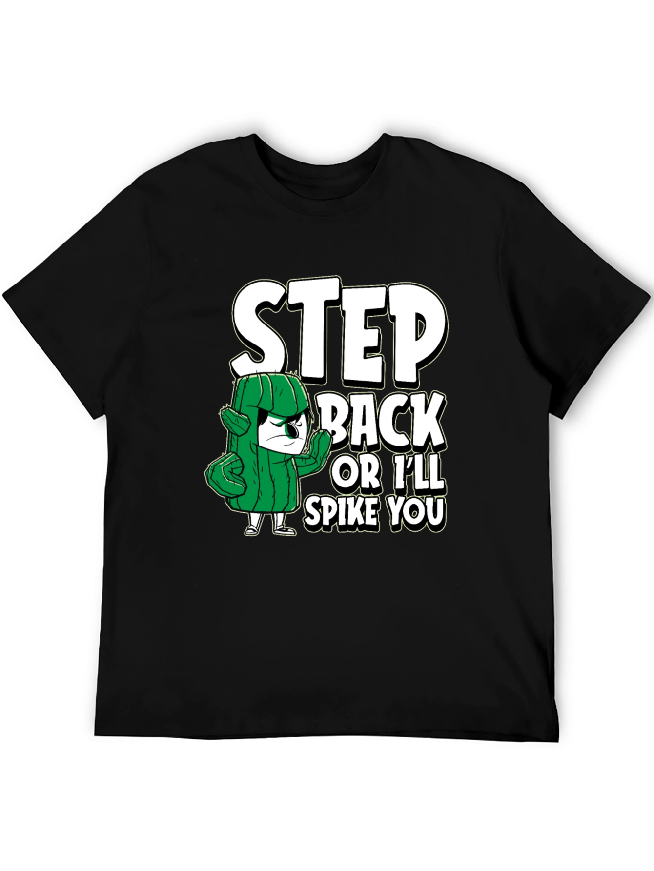 Step Back Cactus Graphic T-Shirt - Funny Novelty Tee
