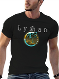 Lyhkan Media Black T-Shirt Wolf Logo Tee