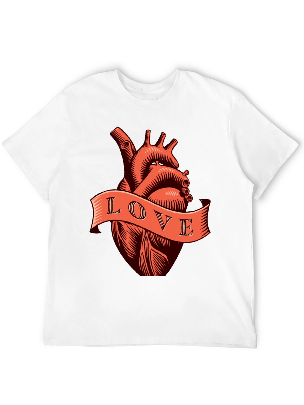 Anatomical Heart Love Tee - Black Graphic T-Shirt