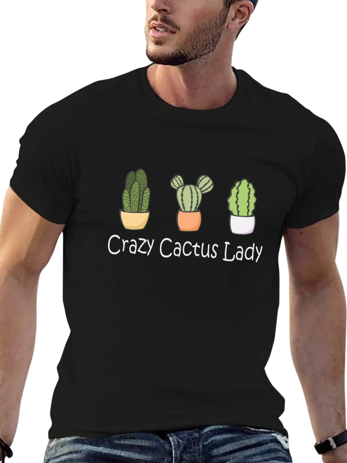 Crazy Cactus Lady T-Shirt - Plant Lover Tee