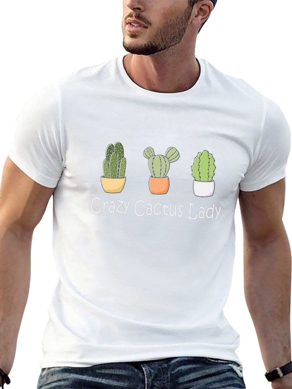 Crazy Cactus Lady T-Shirt - Plant Lover Tee