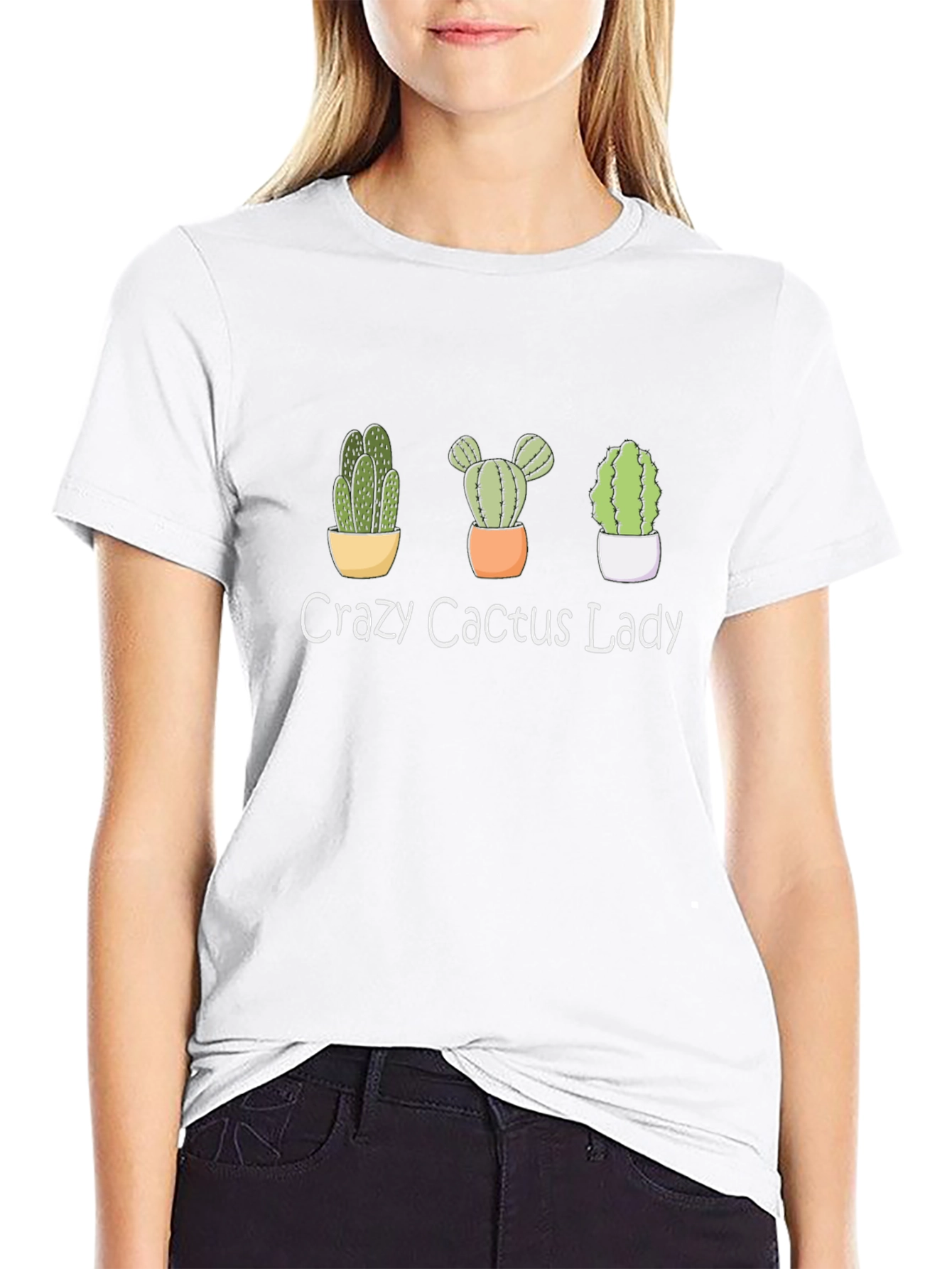 Crazy Cactus Lady T-Shirt - Plant Lover Tee