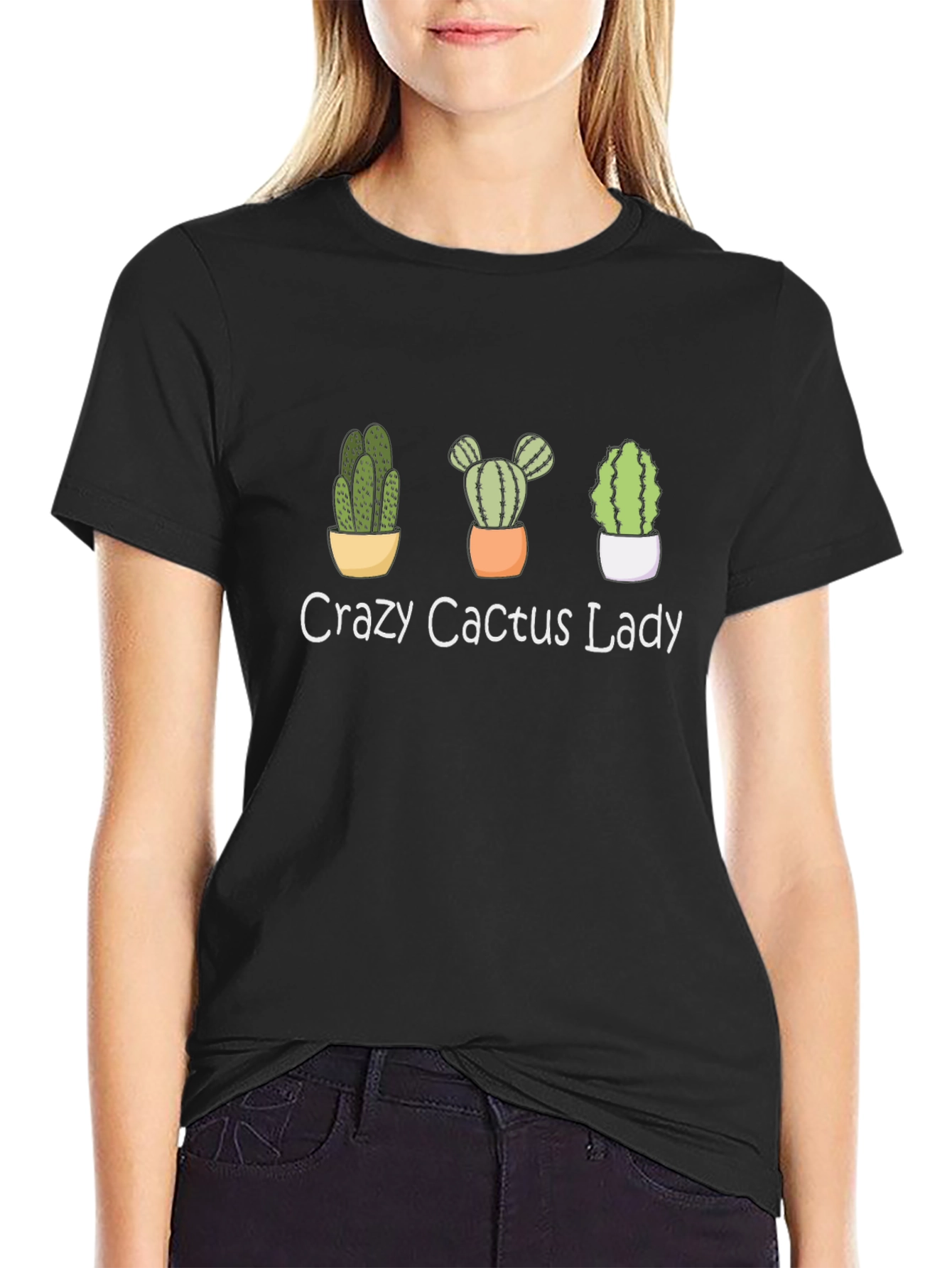 Crazy Cactus Lady T-Shirt - Plant Lover Tee