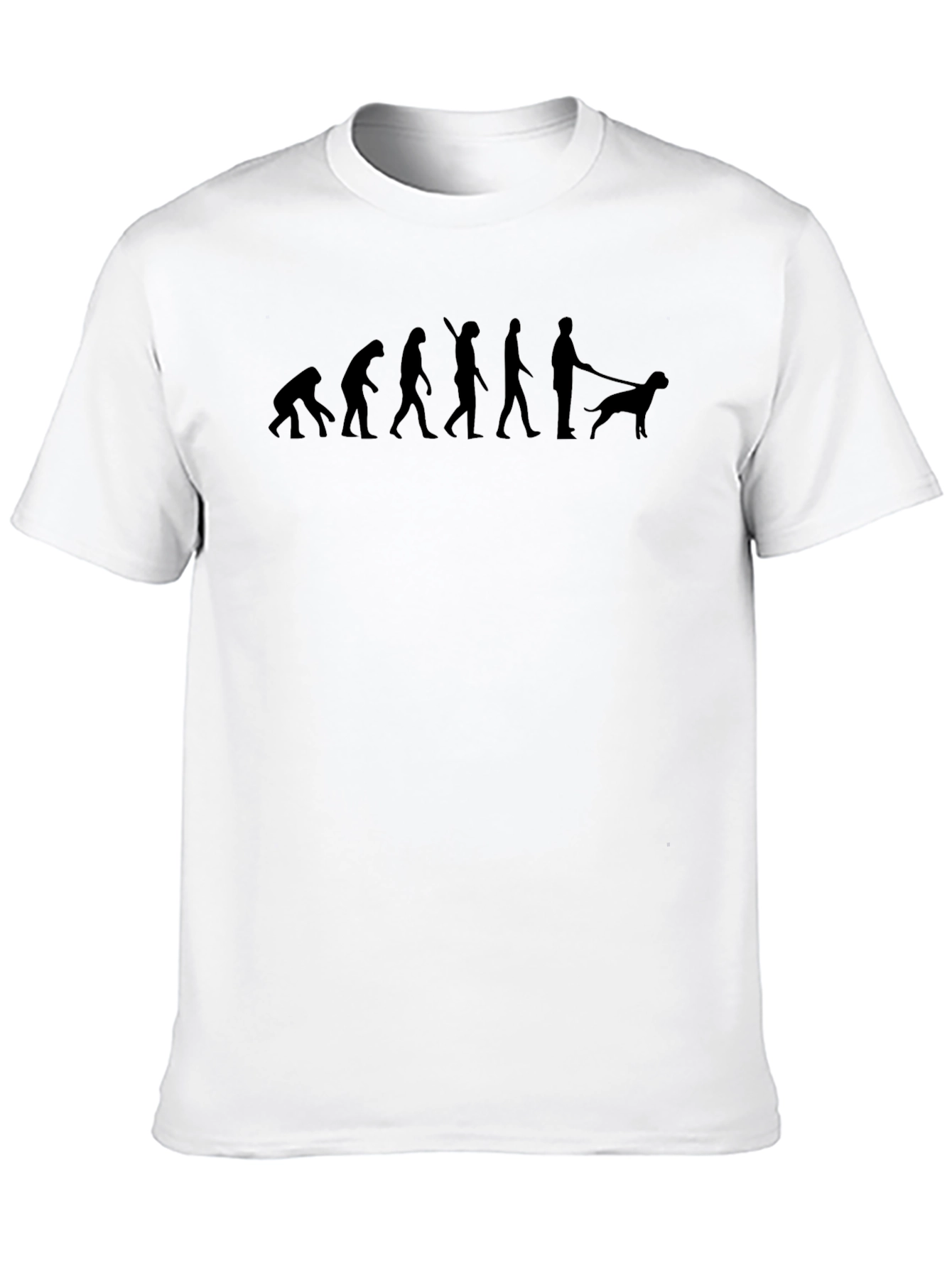 Evolution of Dog Walker Graphic T-Shirt