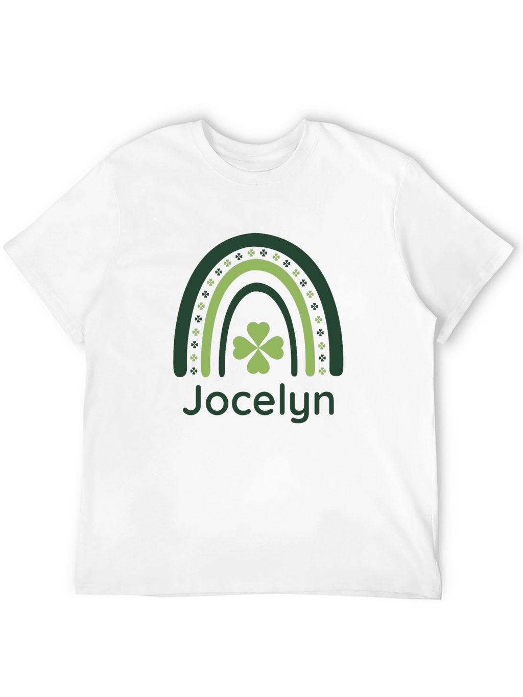 St. Patricks Day Jocelyn Shamrock Rainbow T-Shirt