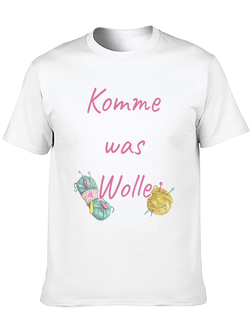 Komm Was Wolle Black Cotton T-Shirt