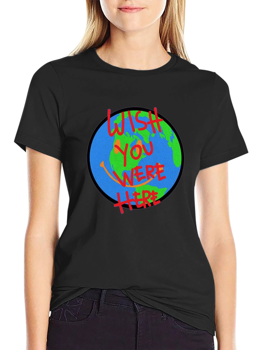 Wish You Were Here Earth Graphic T-Shirt