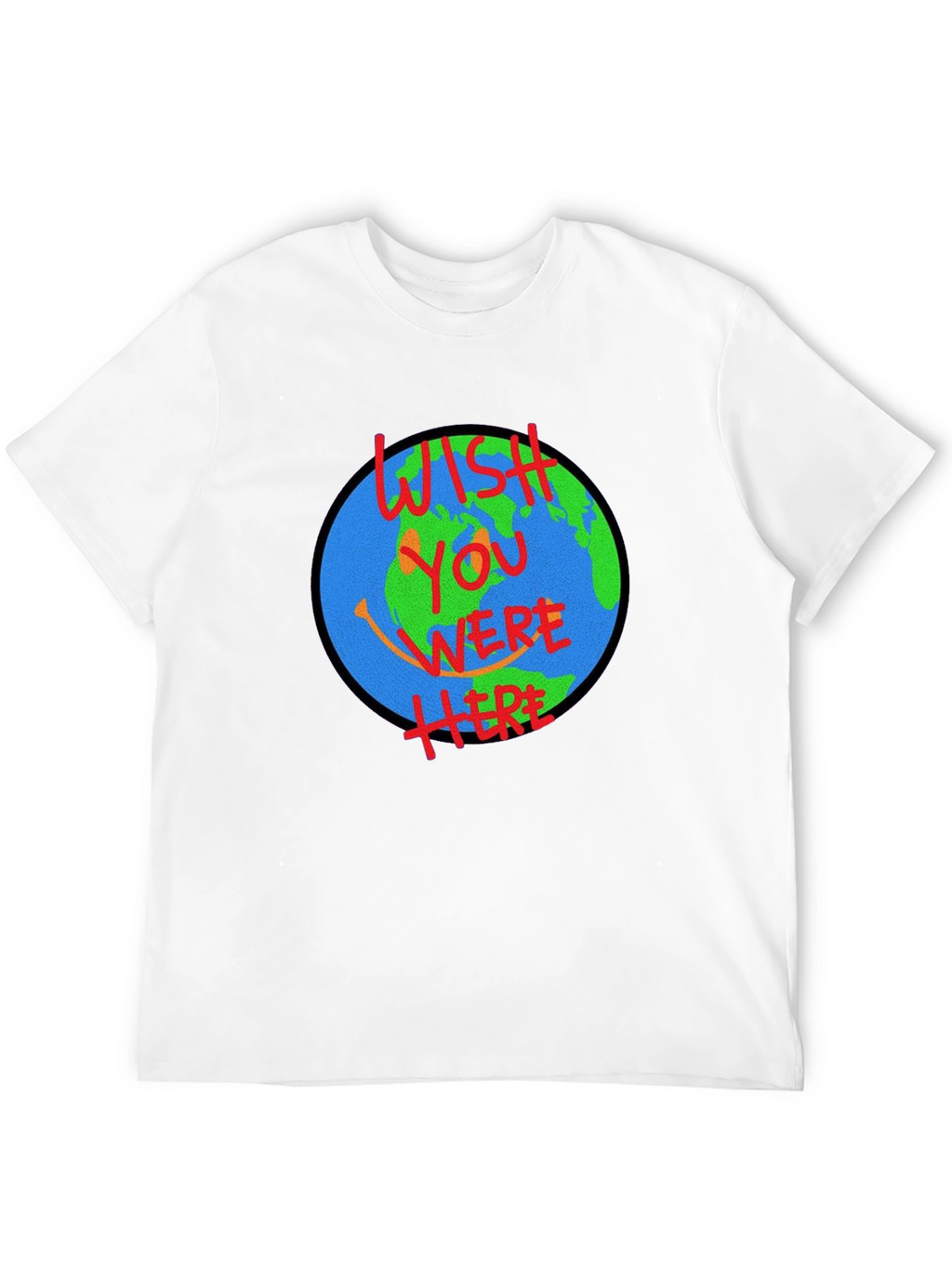 Wish You Were Here Earth Graphic T-Shirt