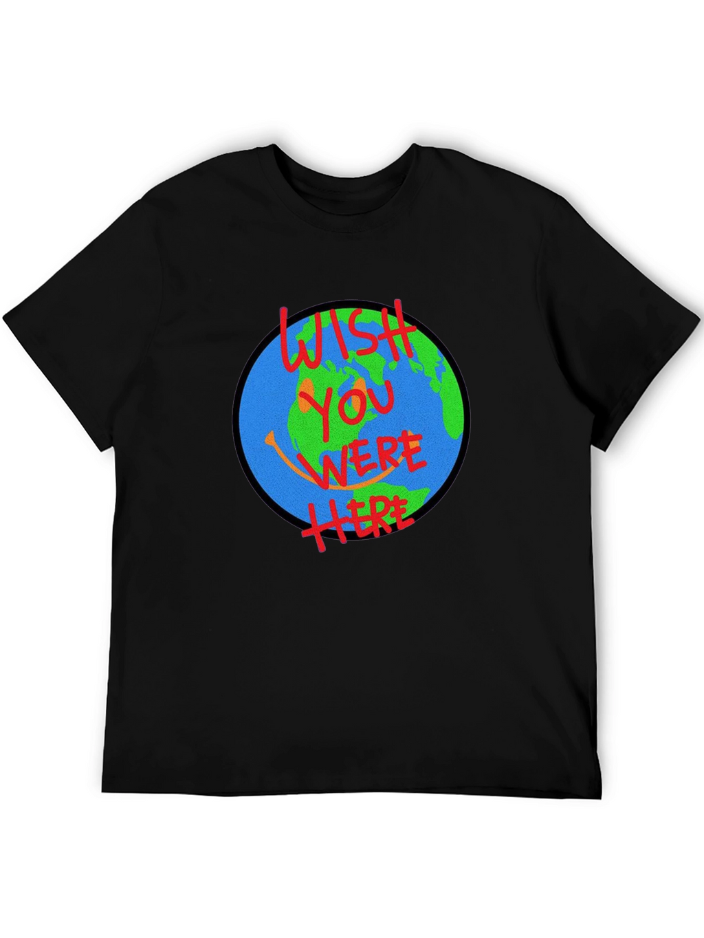 Wish You Were Here Earth Graphic T-Shirt