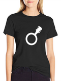 Musical Gender Symbol Tee - Unisex Banjo Graphic T-Shirt