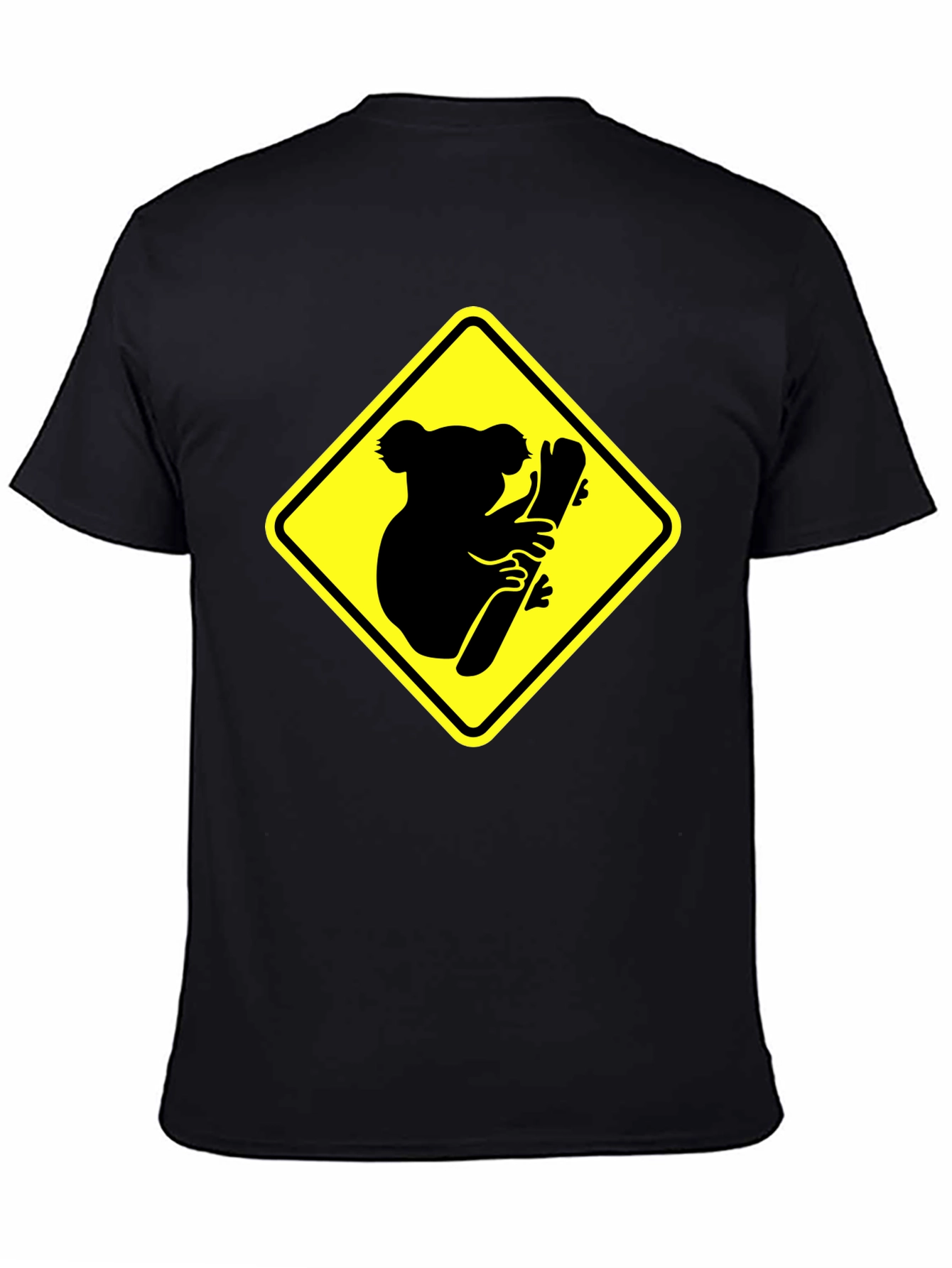Koala Crossing Black Graphic Tee