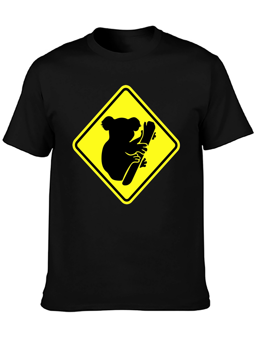 Koala Crossing Black Graphic Tee