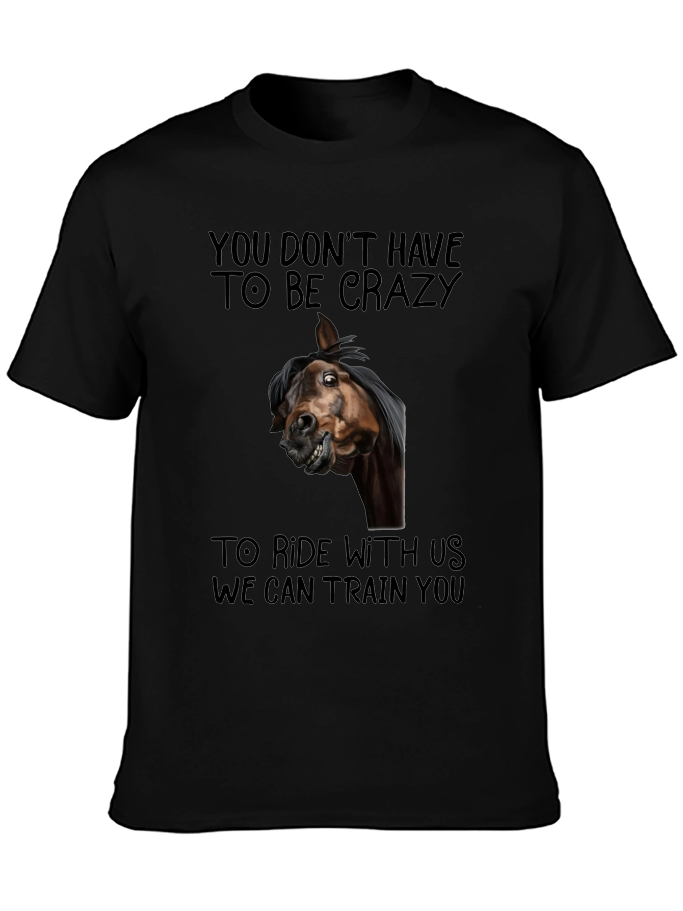 Crazy Horse Graphic Tee - Ride With Us T-Shirt