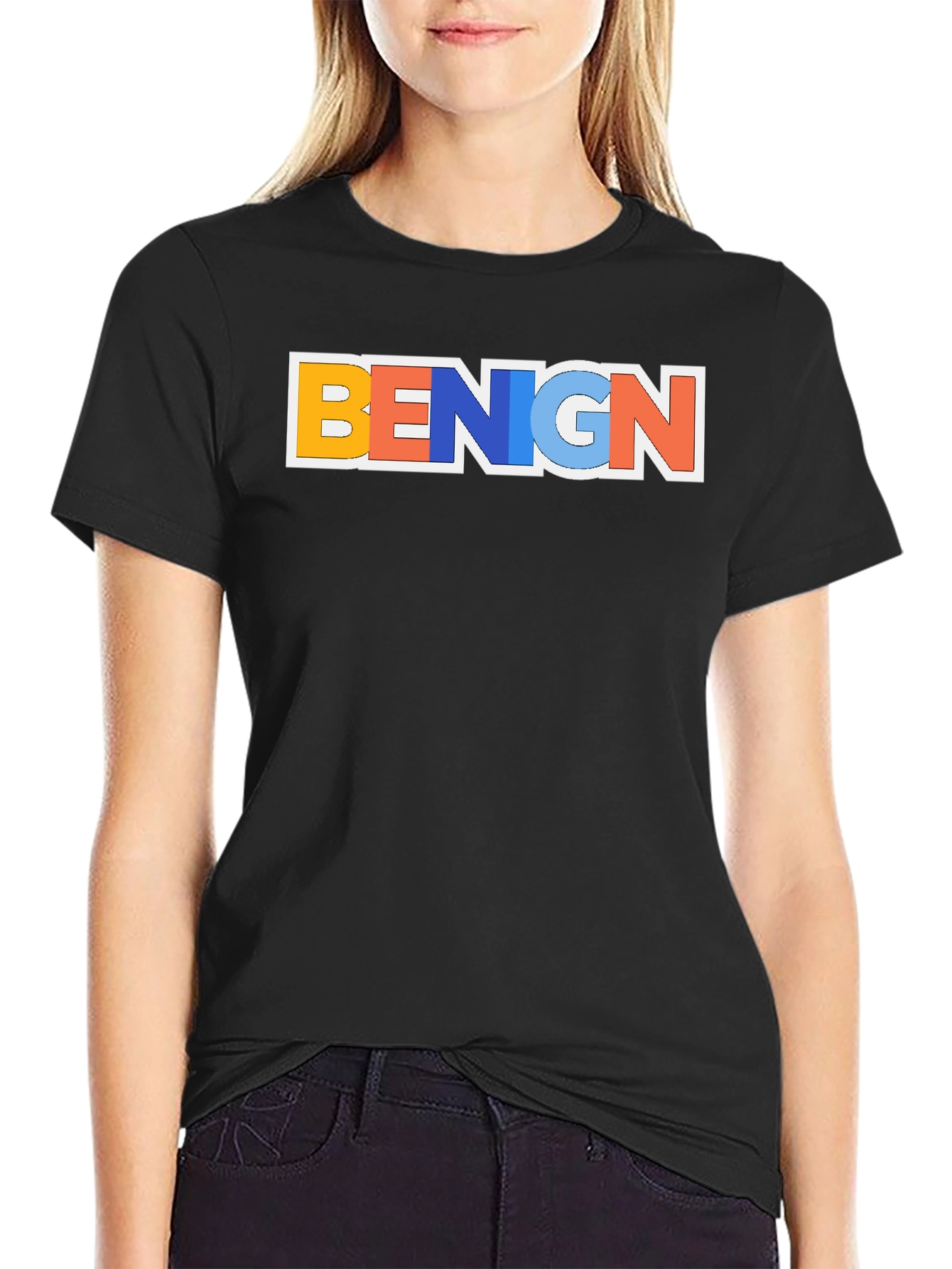 Benign Graphic T-Shirt - Trendy Casual Tee