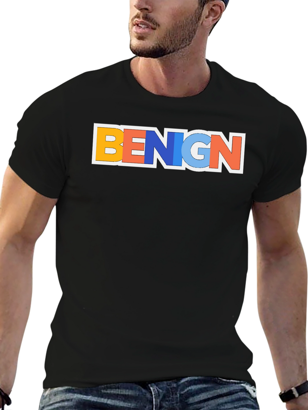 Benign Graphic T-Shirt - Trendy Casual Tee