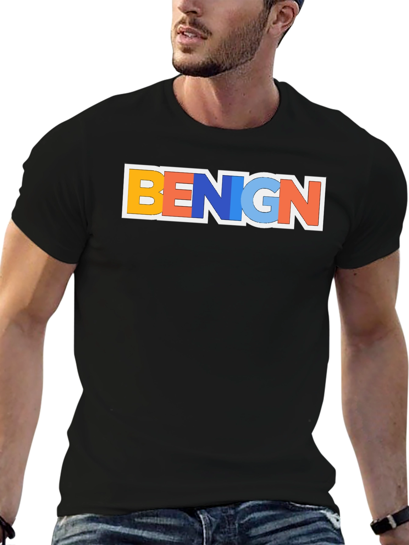 Benign Graphic T-Shirt - Trendy Casual Tee