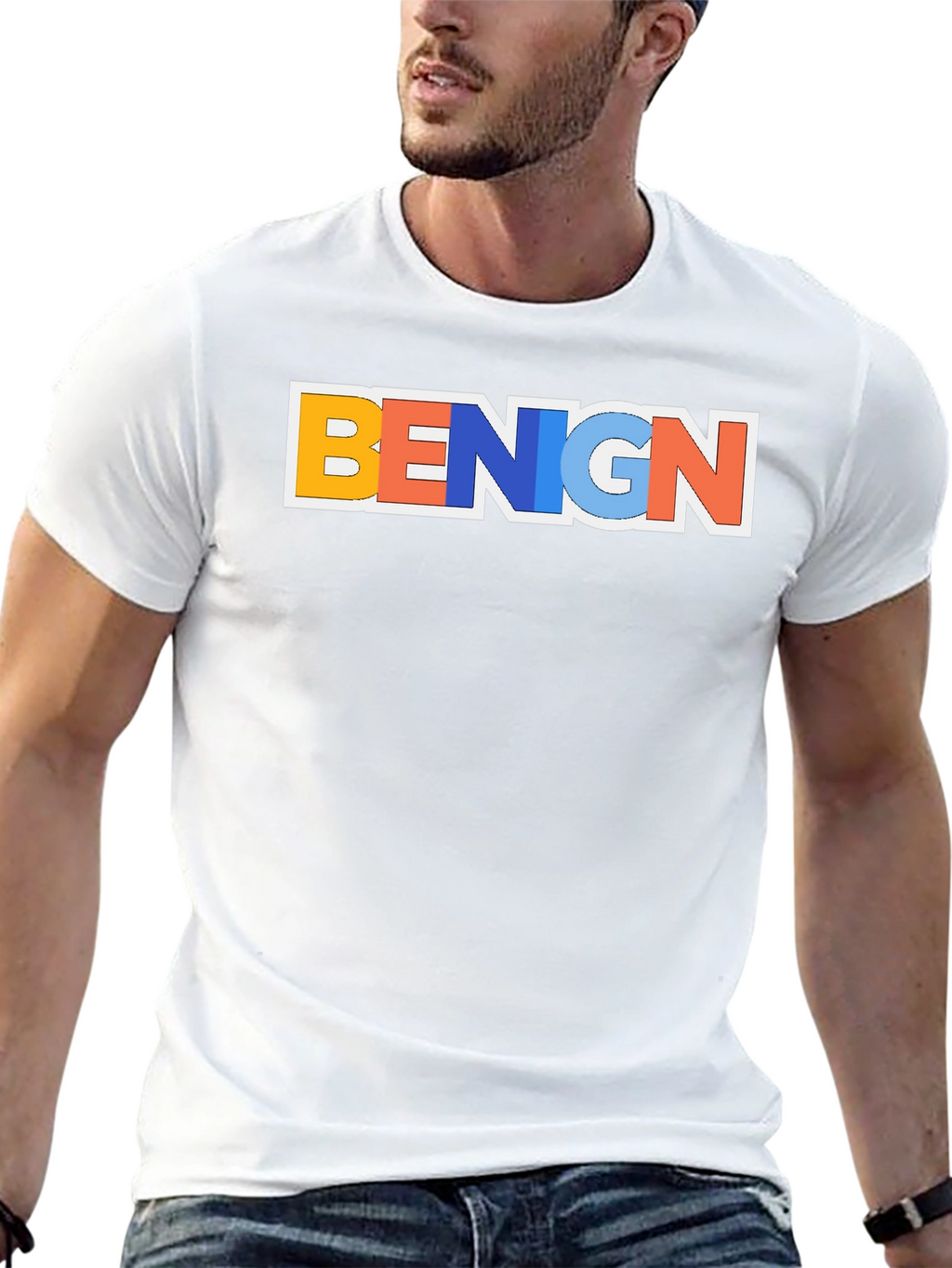 Benign Graphic T-Shirt - Trendy Casual Tee