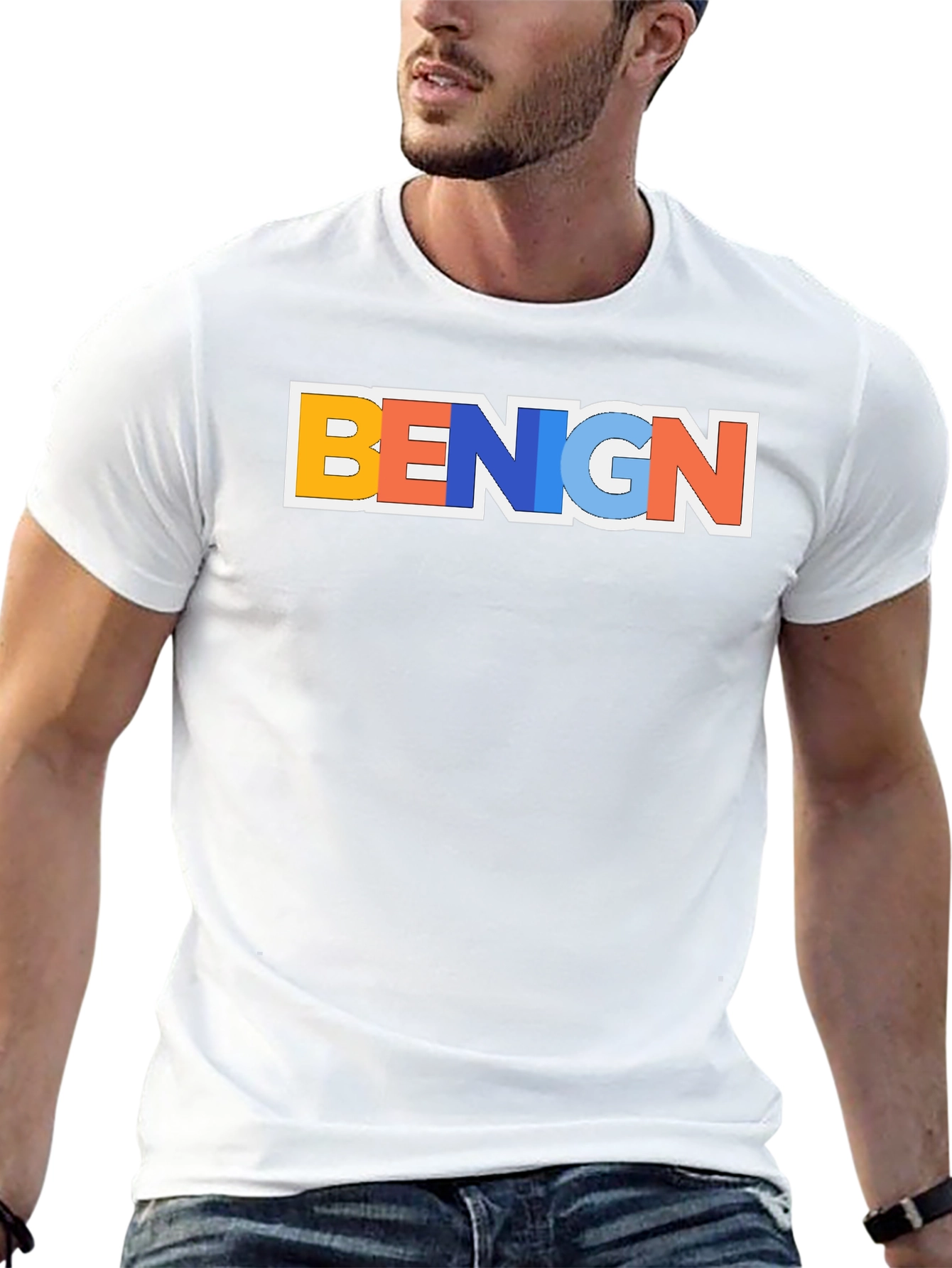 Benign Graphic T-Shirt - Trendy Casual Tee