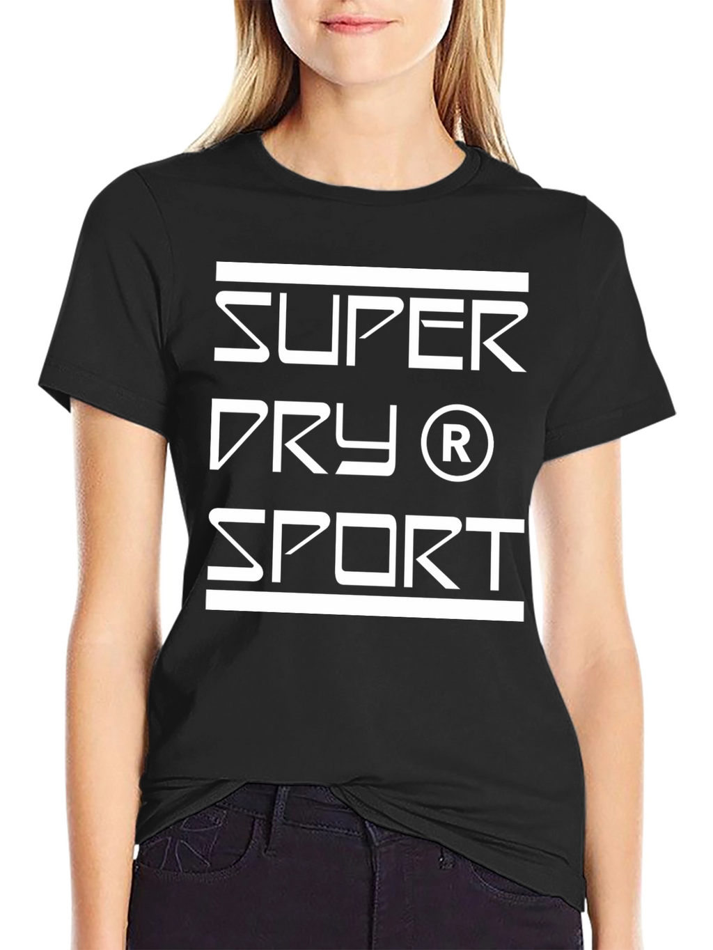 Super Dry Sport Graphic Black T-Shirt