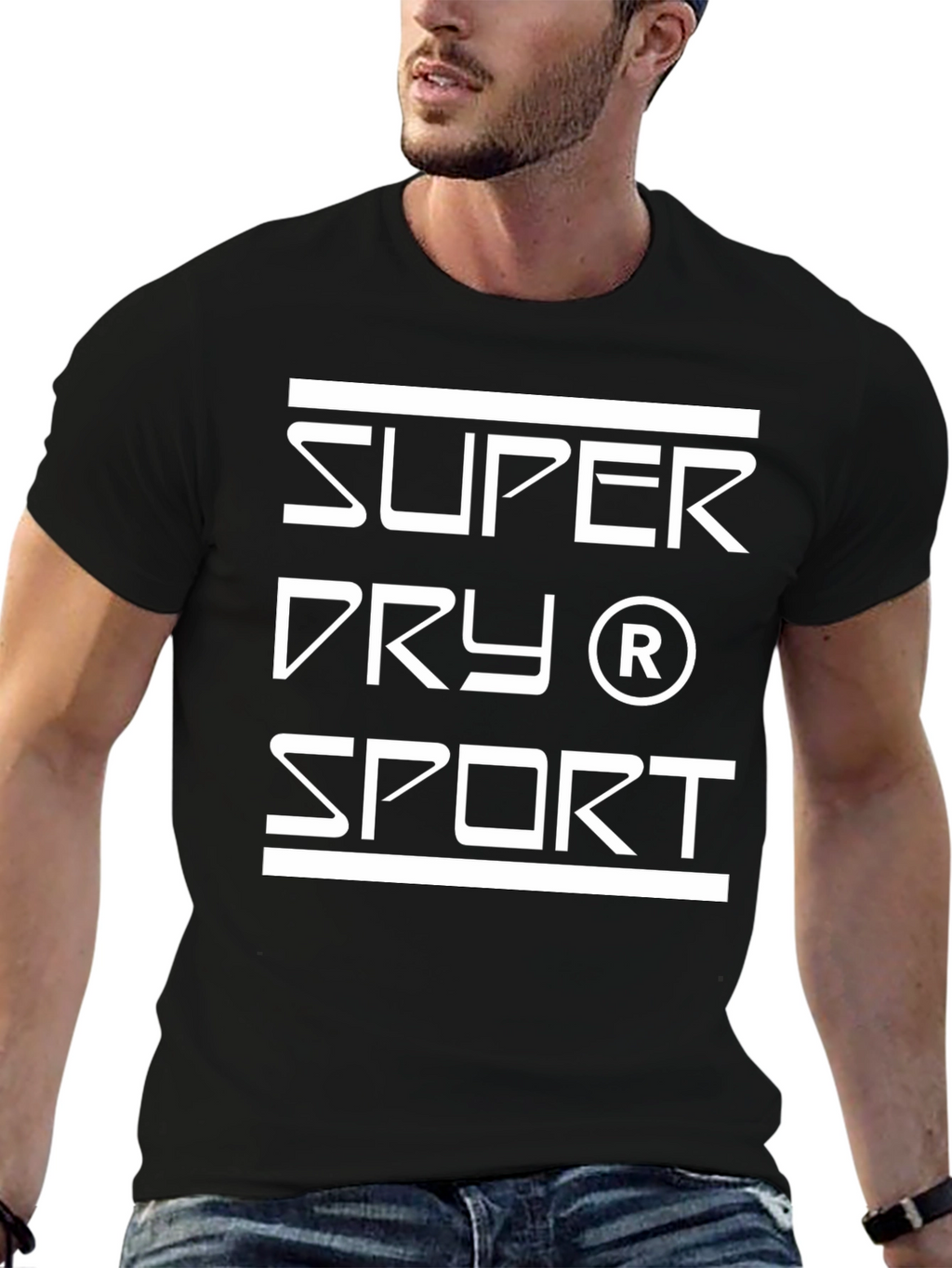 Super Dry Sport Graphic Black T-Shirt