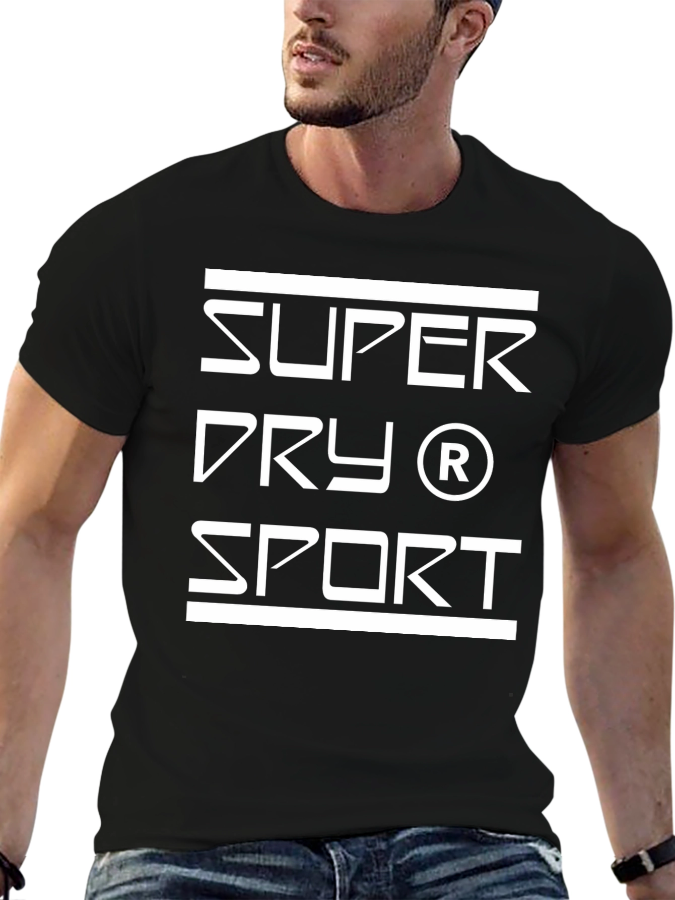 Super Dry Sport Graphic Black T-Shirt