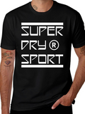 Super Dry Sport Graphic Black T-Shirt