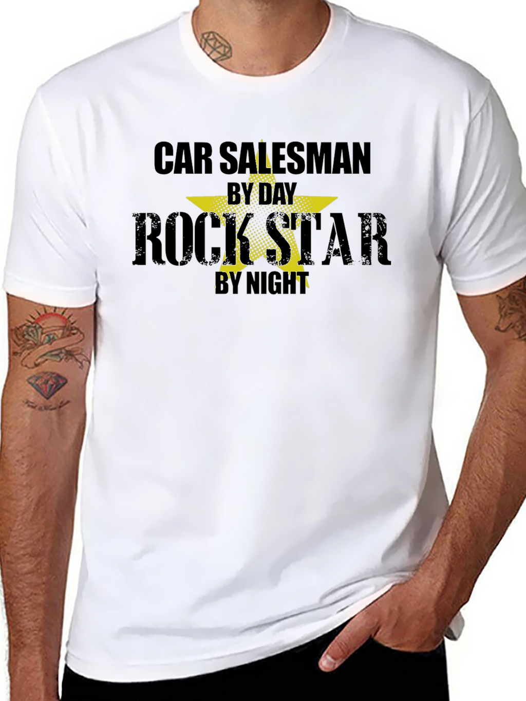 Car Salesman Rockstar Graphic Tee