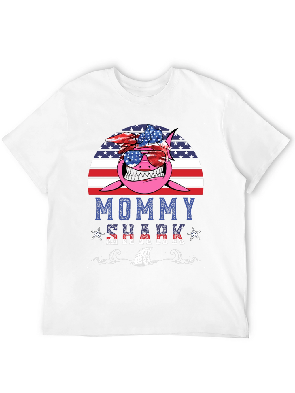Mommy Shark USA Graphic Tee