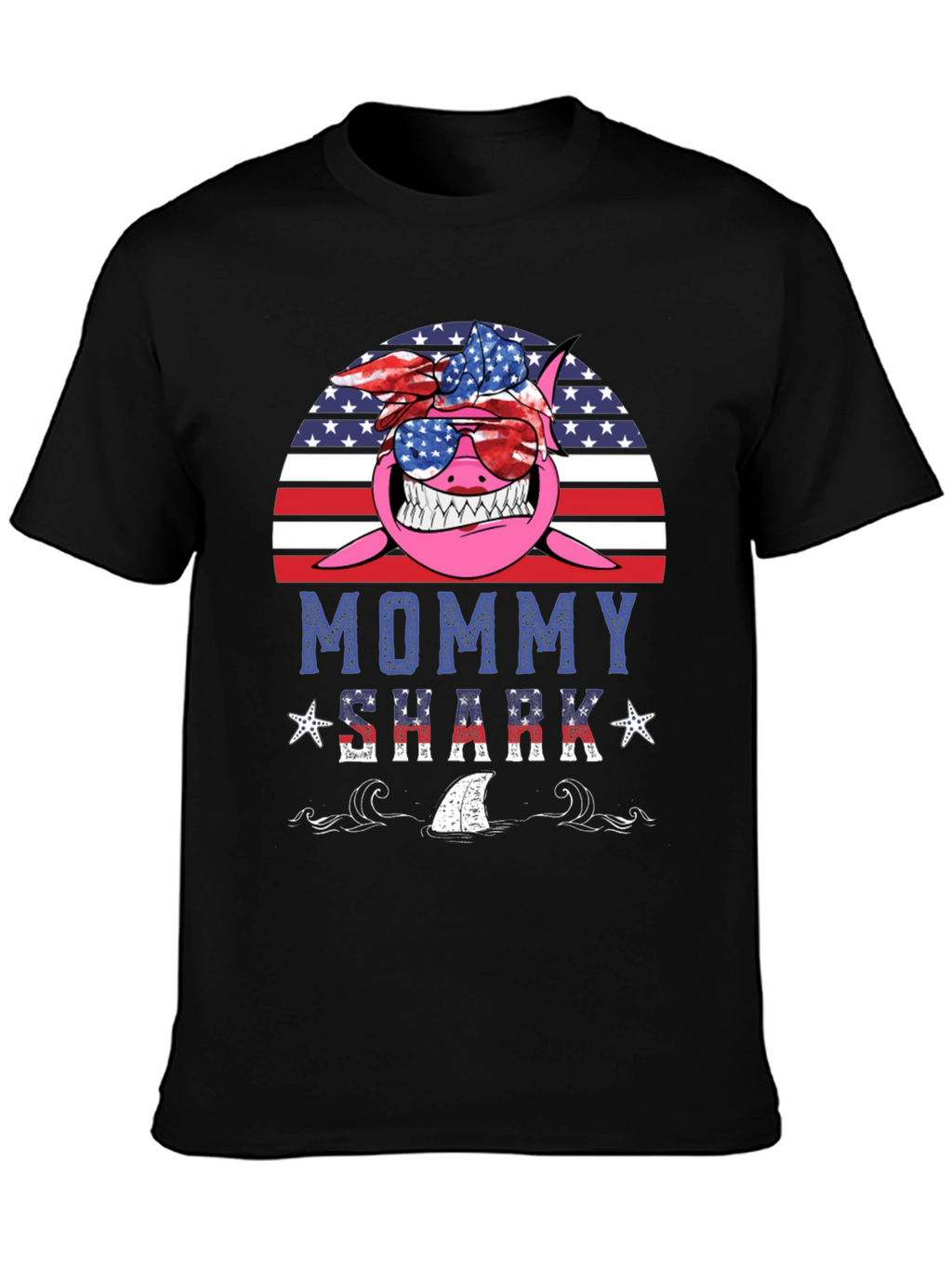 Mommy Shark USA Graphic Tee