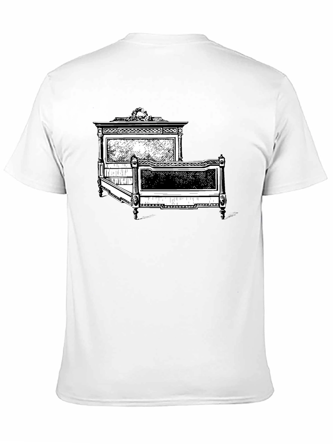 Antique Bed Graphic Tee - Stylish Comfort