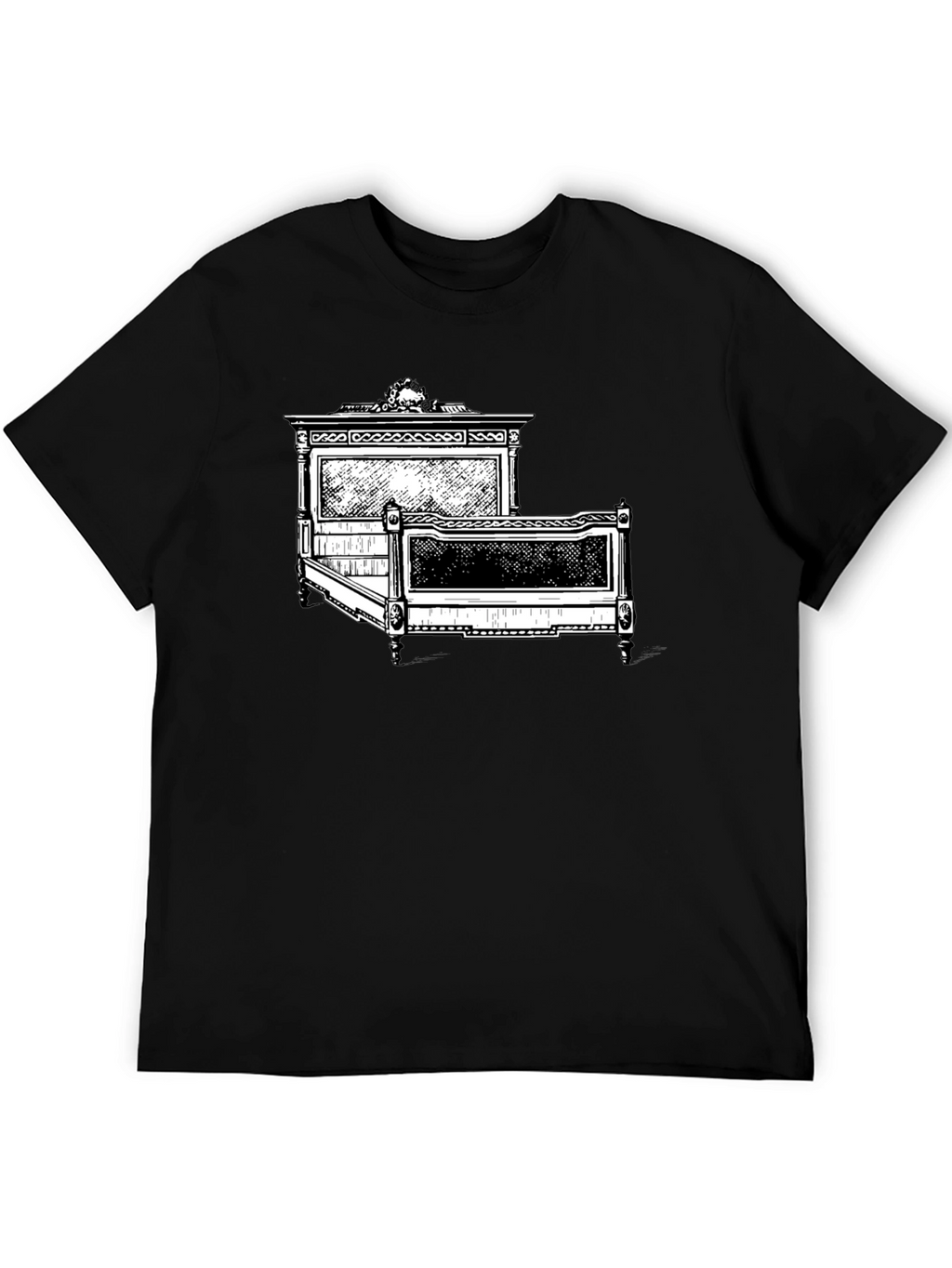 Antique Bed Graphic Tee - Stylish Comfort