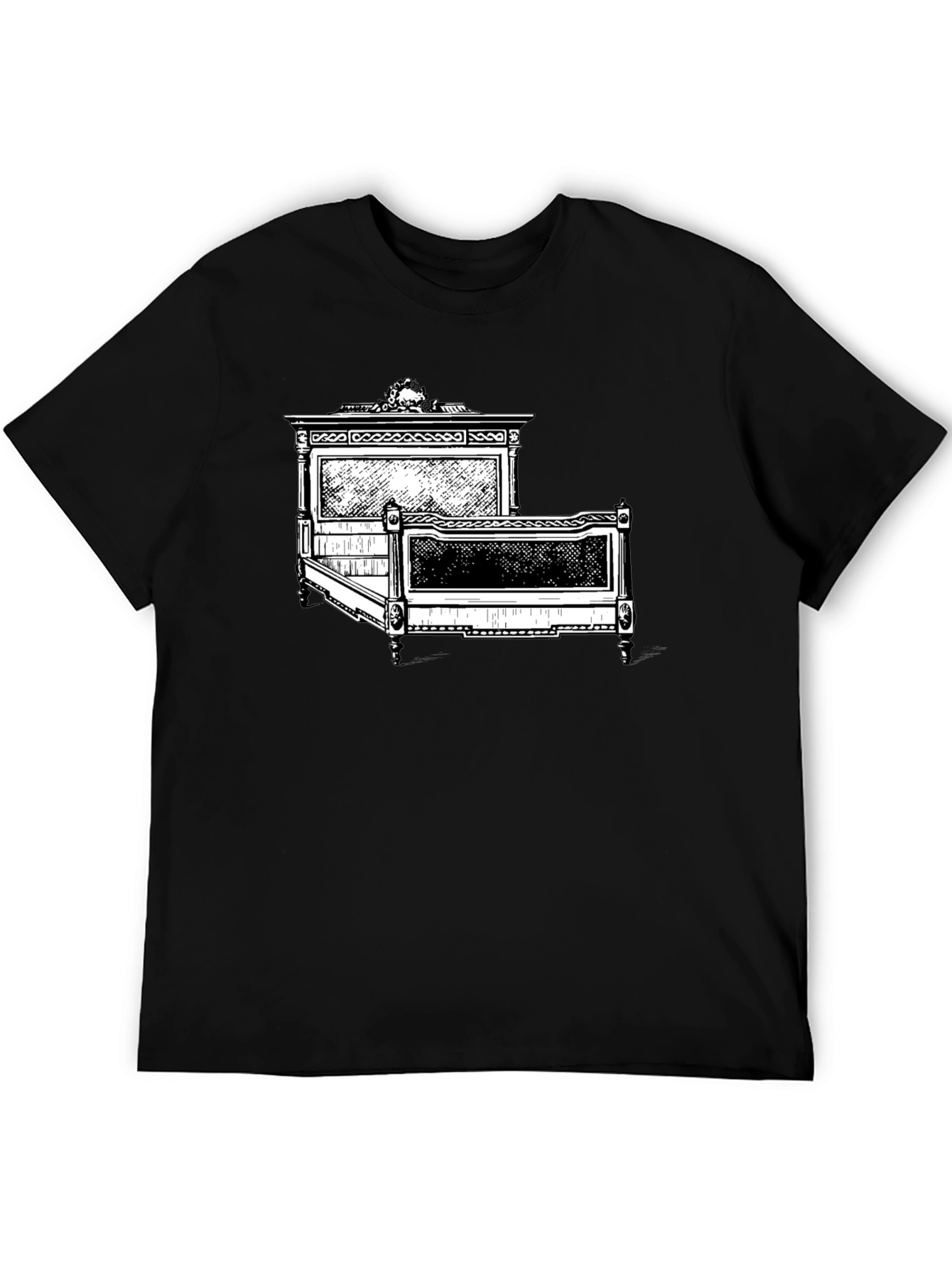 Antique Bed Graphic Tee - Stylish Comfort