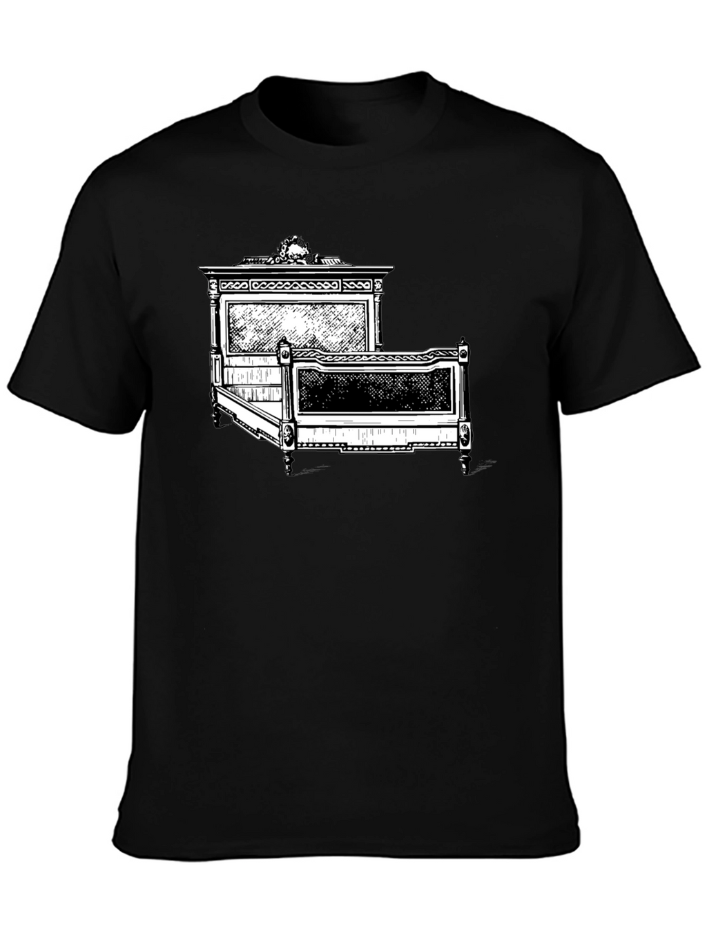 Antique Bed Graphic Tee - Stylish Comfort