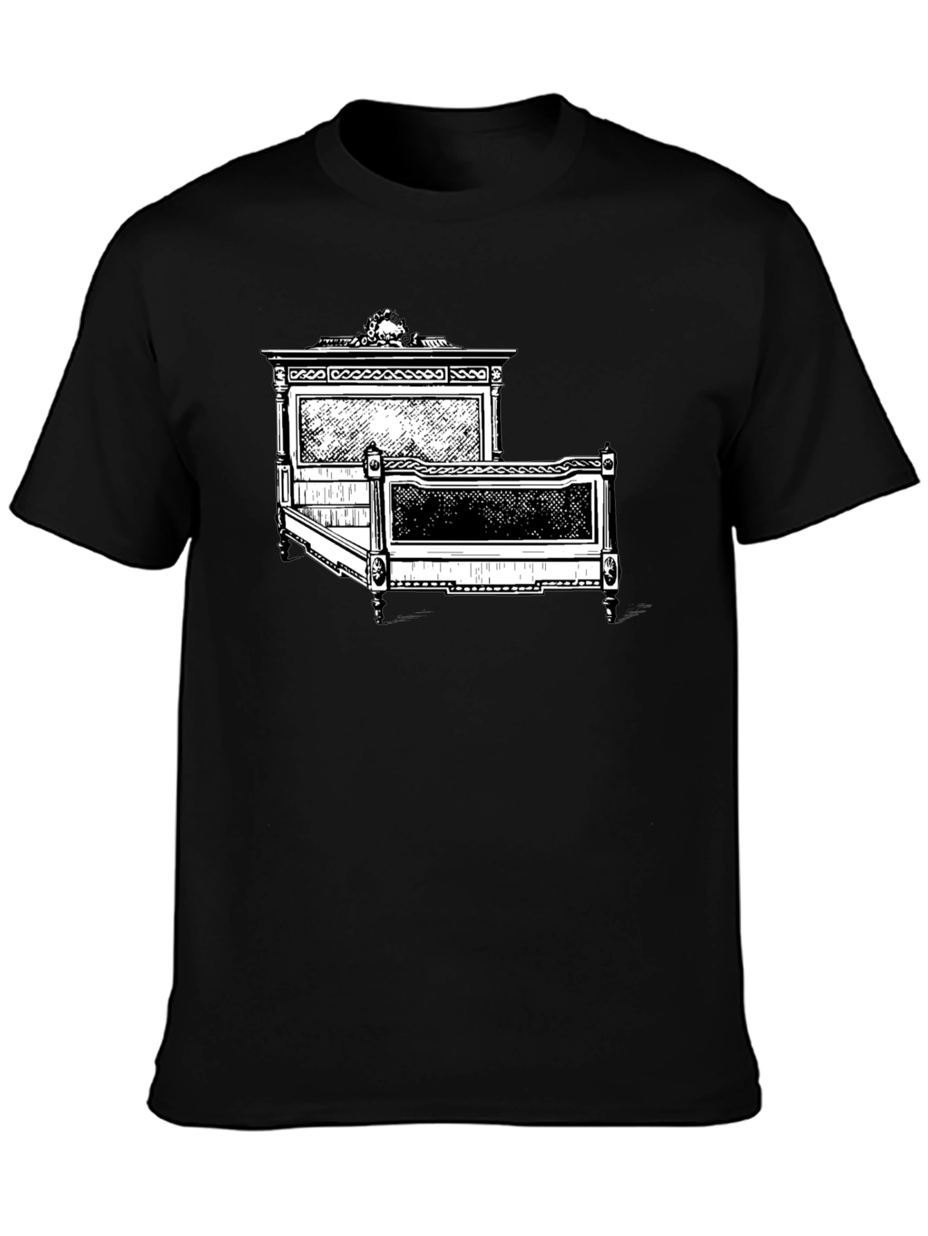 Antique Bed Graphic Tee - Stylish Comfort