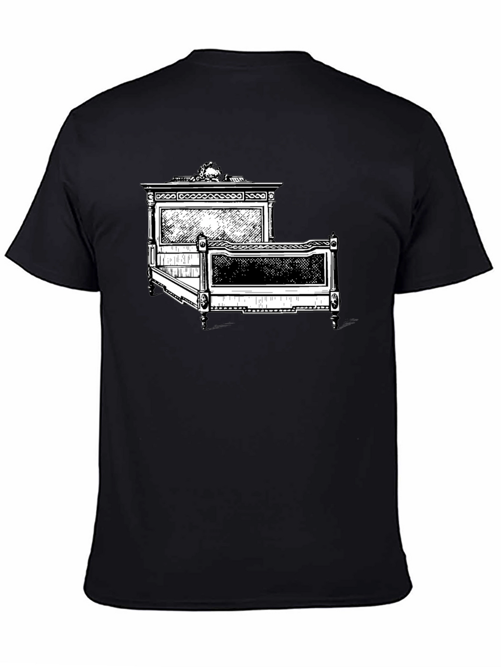 Antique Bed Graphic Tee - Stylish Comfort