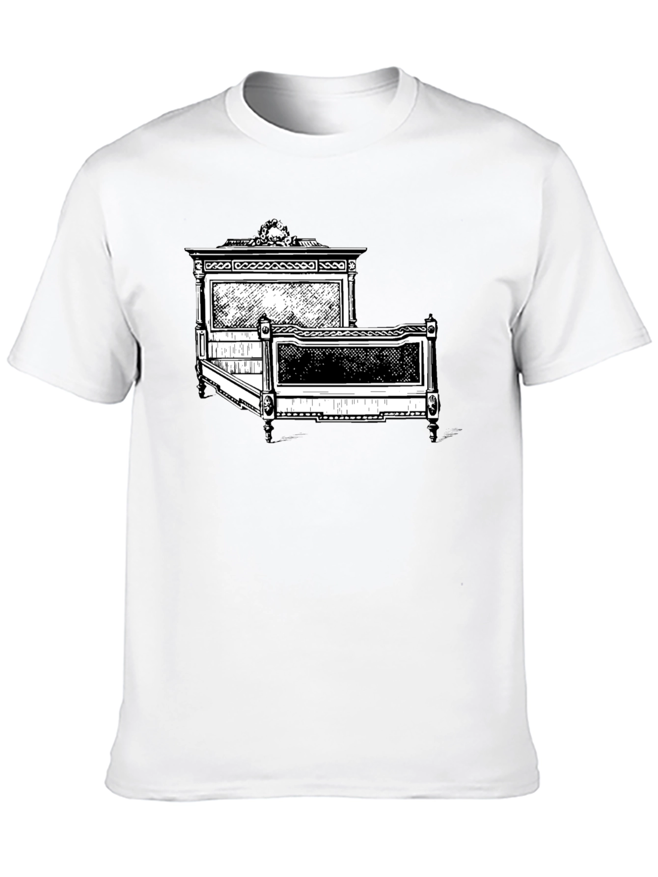 Antique Bed Graphic Tee - Stylish Comfort