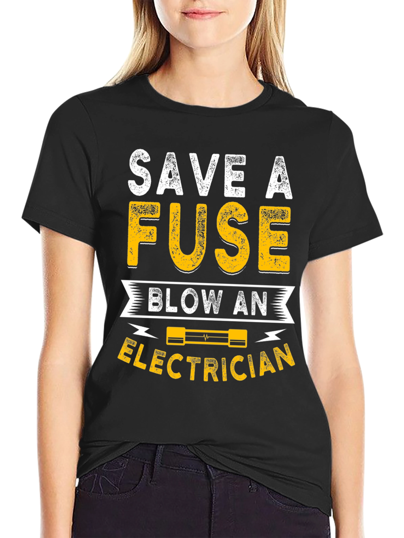 Save A Fuse Blow An Electrician Funny T-Shirt