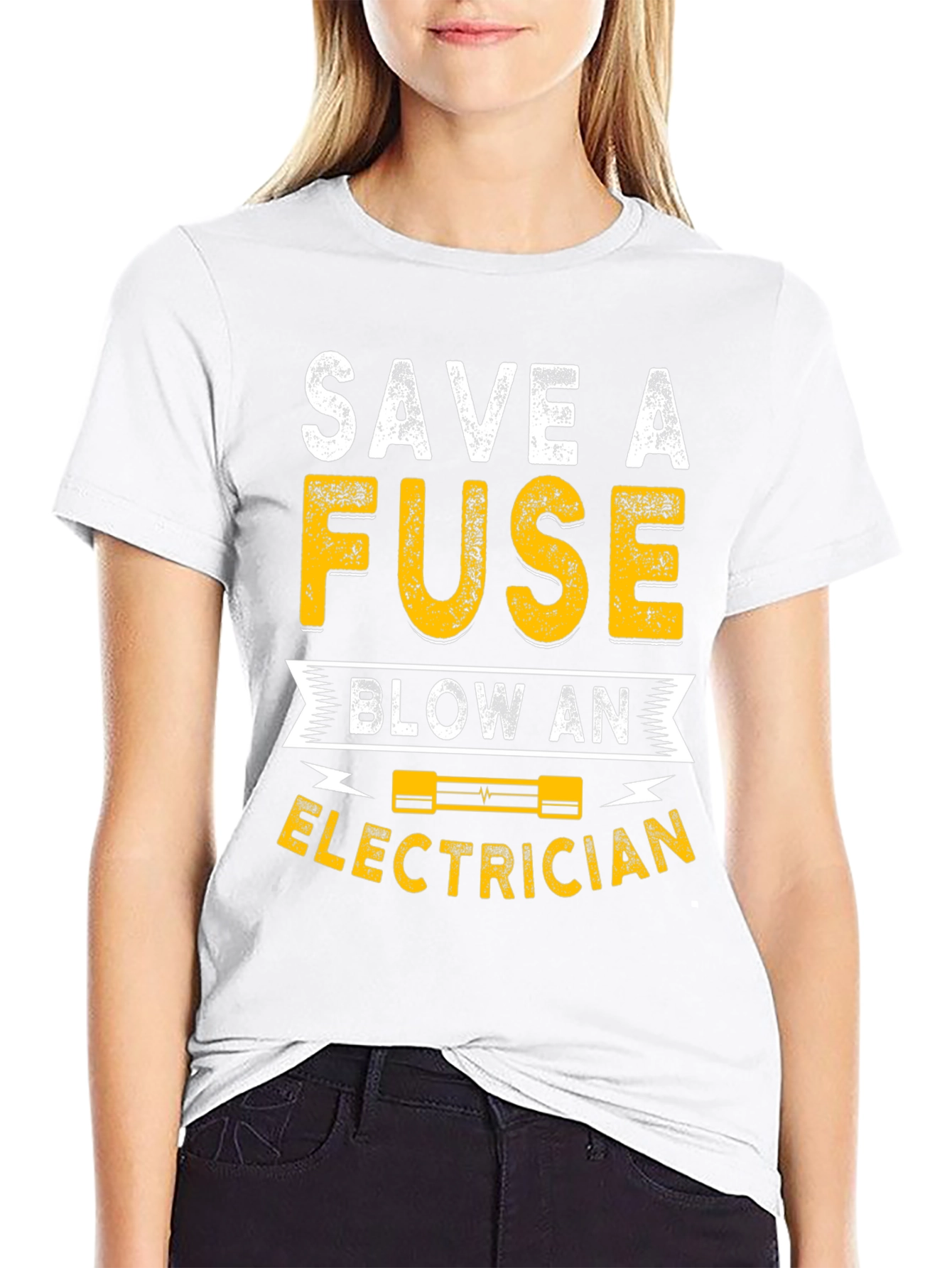 Save A Fuse Blow An Electrician Funny T-Shirt