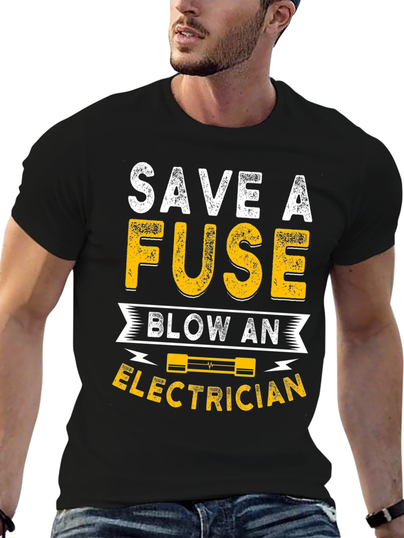 Save A Fuse Blow An Electrician Funny T-Shirt